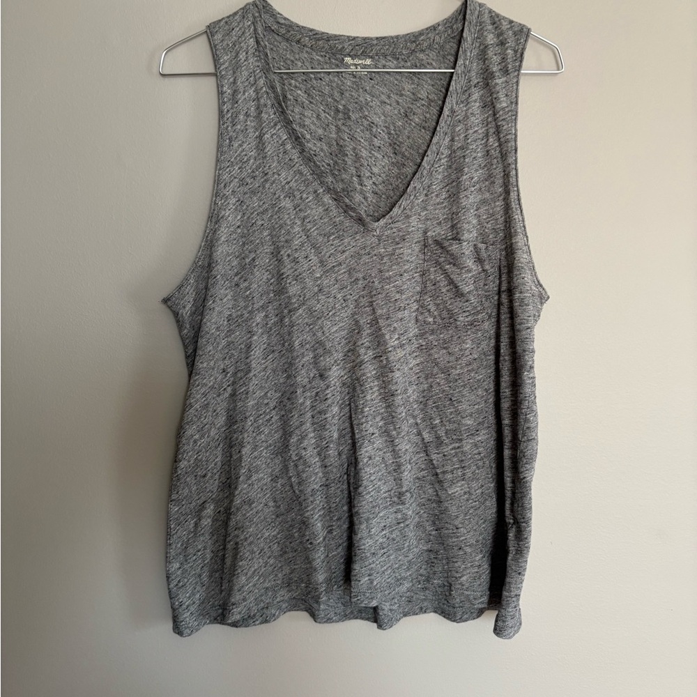Madewell Whisper Gray Sleeveless Top